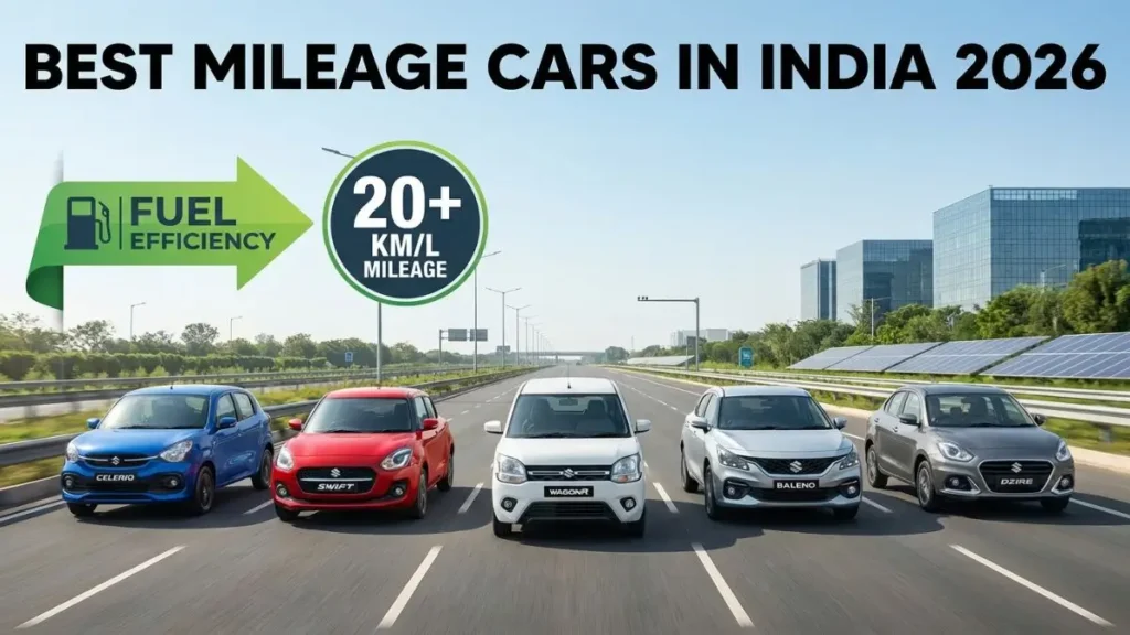 Best Mileage Cars in India (2026): Top 10 Fuel-Efficient Cars for Maximum Savings 3 Best Mileage Cars in India (2026)