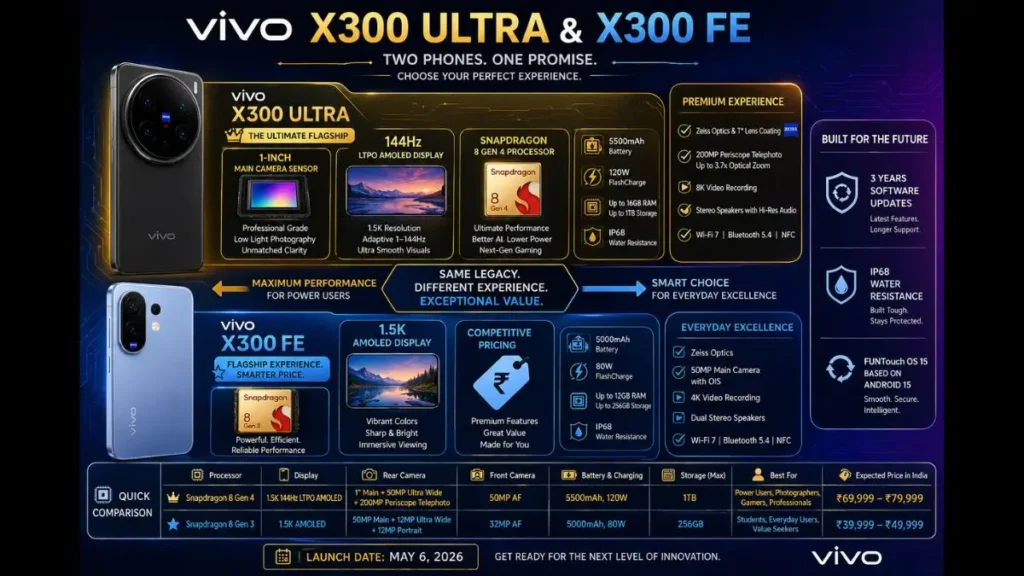 Vivo X300 Ultra and X300 FE India Launch 